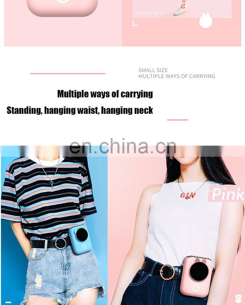 2021 Good quality and NEW style Plastic Portable Rechargeable USB Charging with Battery for Home Mini USB Fans