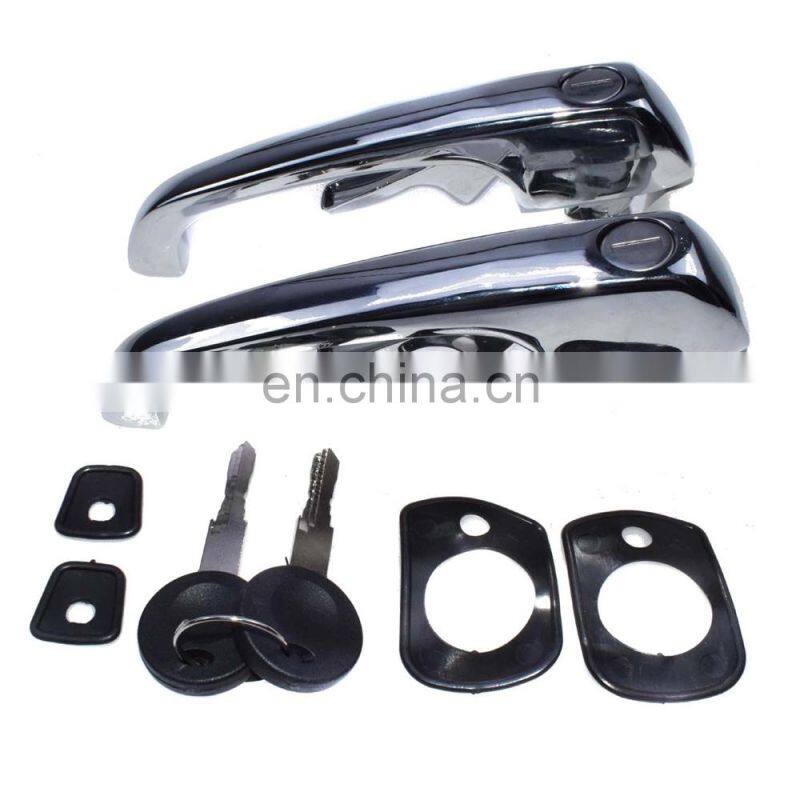 A Pair Outer Exterior Door Handles With Keys For VW Transporter 1969-1979