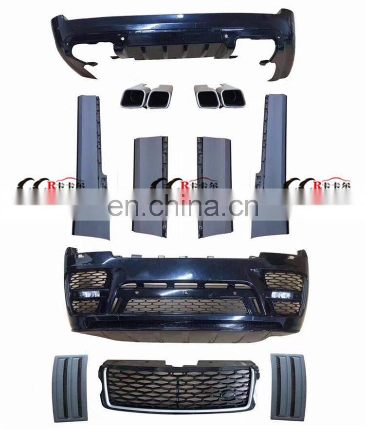 Perfect fitment body kit suitable for Land Rover Range Rover in SVO style 2013-2016 front bumper rear bumper side skirts exhaust