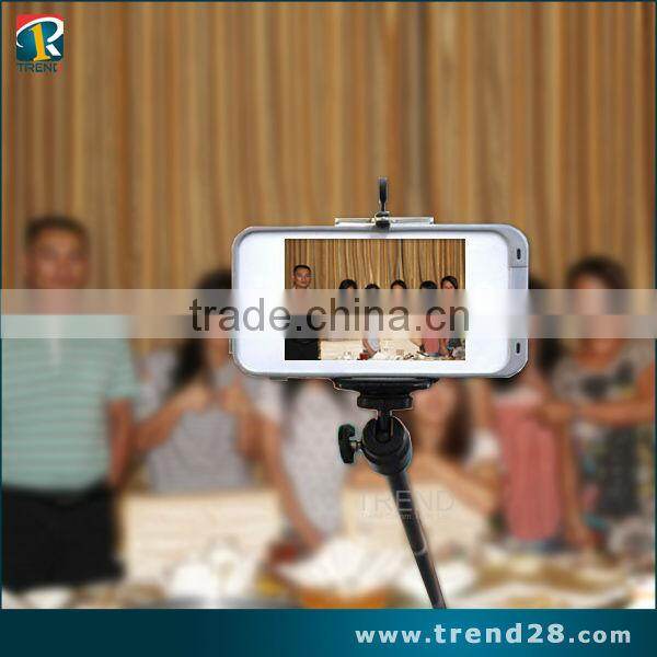 phone camera bluetooth aluminum stick selfie monopod for iphone