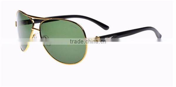 European style new model metal frame over size frog style sunglasses with glass lens