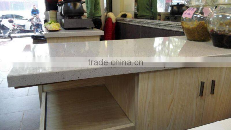 Custom Quartz Tops for Commercial Project