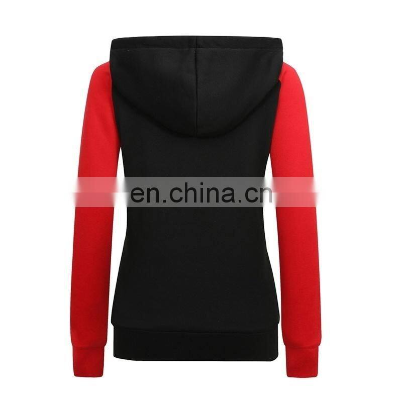Factory custom women's spring and autumn long-sleeved casual sports hooded zipper start sweater jacket women S-5XL
