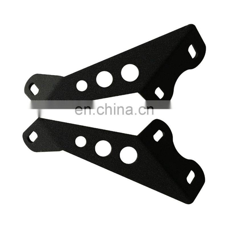 steel hood bracket hood mount kit for 20 inch led light bar for jeep for wrangler