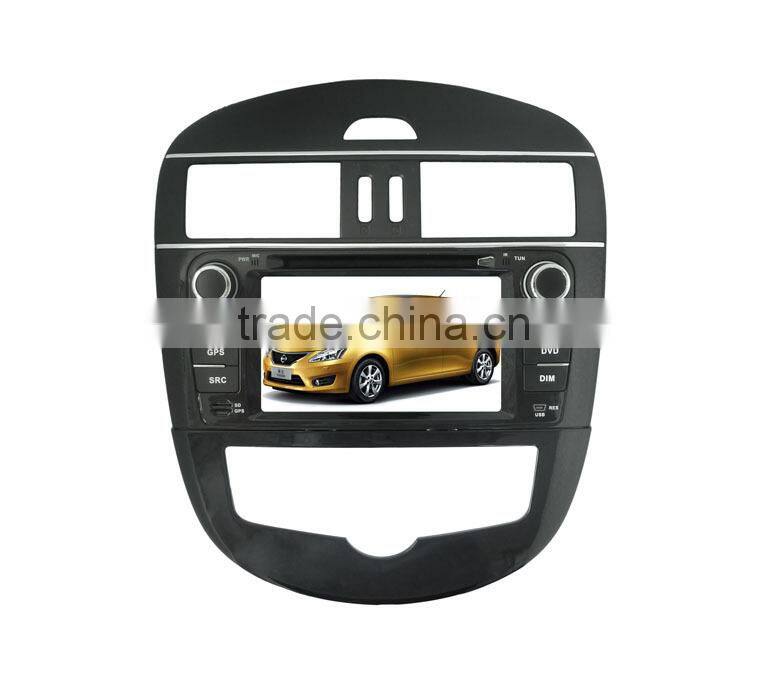 Two Din Car DVD GPS For NISSAN TIIDA Radio Stereo Headunits Touch Screen TIIDA GPS Navi Ipod Bluetooth 1080P SWC