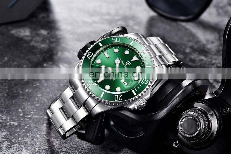 Pagani Design 1639 High quality men stainless steel watches analog custom logo water resistant automatic mechanical watch