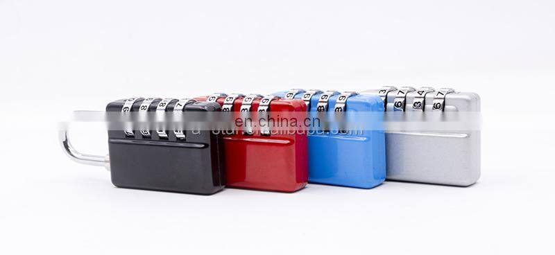 2020 new arrival 4 digit zinc alloy combination travel locks luggage padlock kid suitcase lock