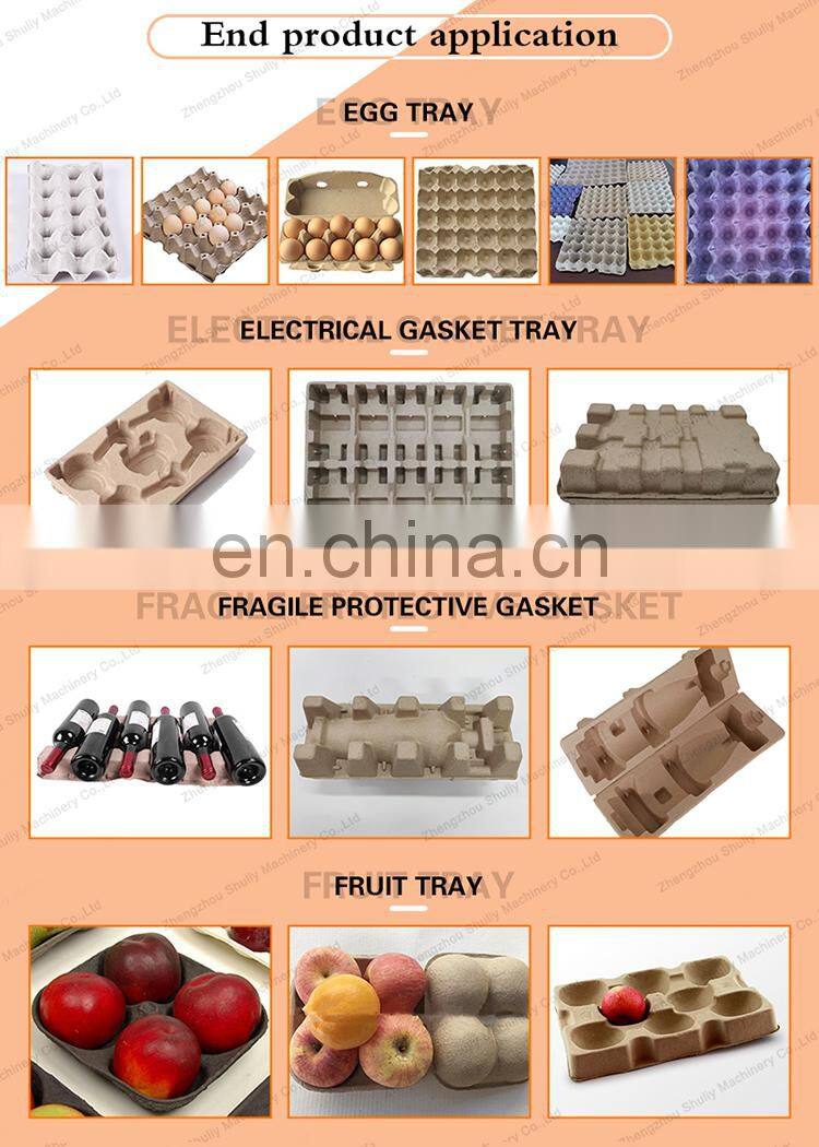 customized egg tray fruit tray pressing machine pulp mold machine making egg trays