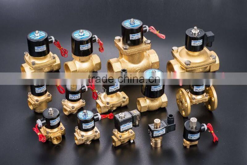 Factory price DC/AC brass direct drive water pass automatic solenoid valve