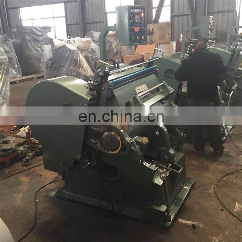 ML750 Manual Fed Carton Flatbed Die Cutting and Creasing Machine, corrugated cardboard Paper platen punching press