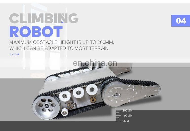 Small size UGV swing arm robot chassis for anrrow space inspection