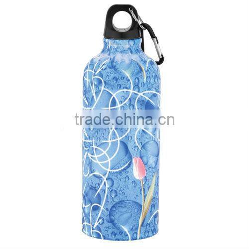 eco aluminum sports water bottles jugs with carabiner