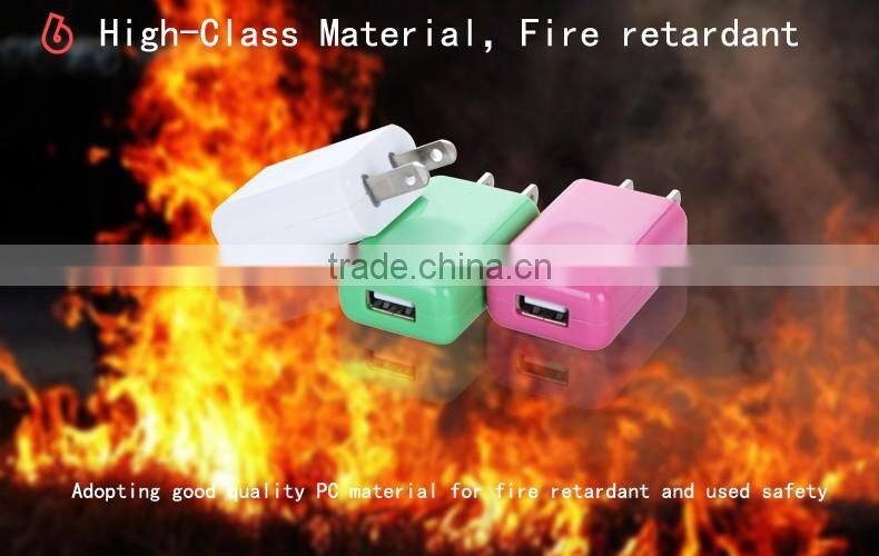 2016 new product China alibaba single port AC/DC 5v 1 A usb wall charger OEM/ODM HS