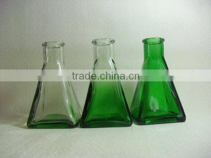 glass aromatherapy diffuser bottle green colour