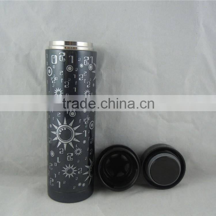 2016 Multicolor Fashional Newly 750ml Food Grade Wholesale Fluted Shaped Thermos Bottle