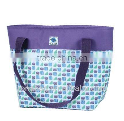 2014 insulated zippered tote shopping cooler bag with handle