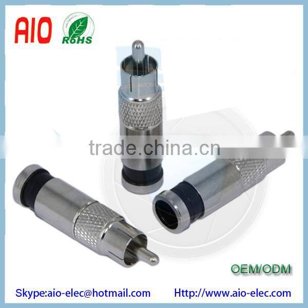 compression BNC male plug connector for RG59 Coaxial Cable