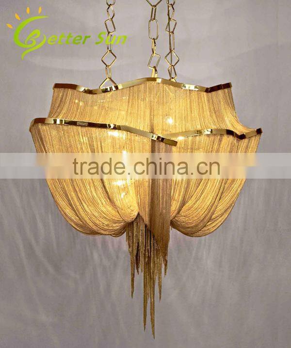 Modern Aluminum Chain Pendant lamp Hotel Chandelier Lighting