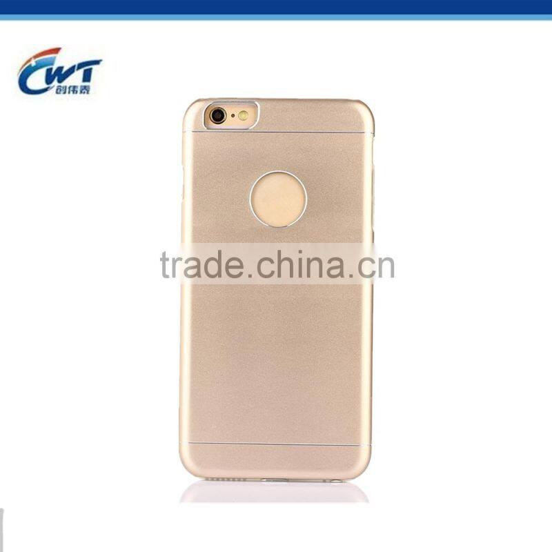 Mobile accessories aluminum TPU rubber back housing for iphone case 6s
