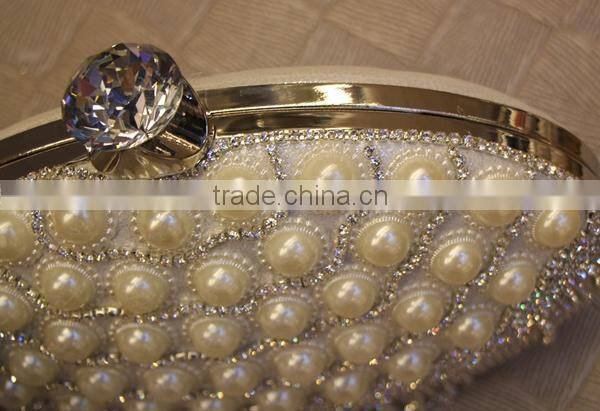 Elegant crystal lady's wedding party bag