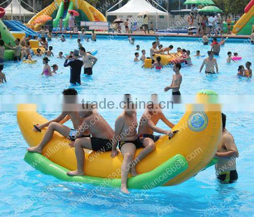 hot sale inflatable banana boat floating games for adults