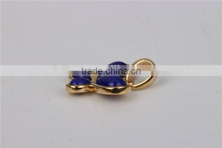 Wholesale fashion silver 925 lady butterfly pendant setting artificial stone jewelry