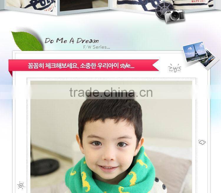 2014 Newest Cute Popular Beard Knit Circle Loop Baby Winter Scarf