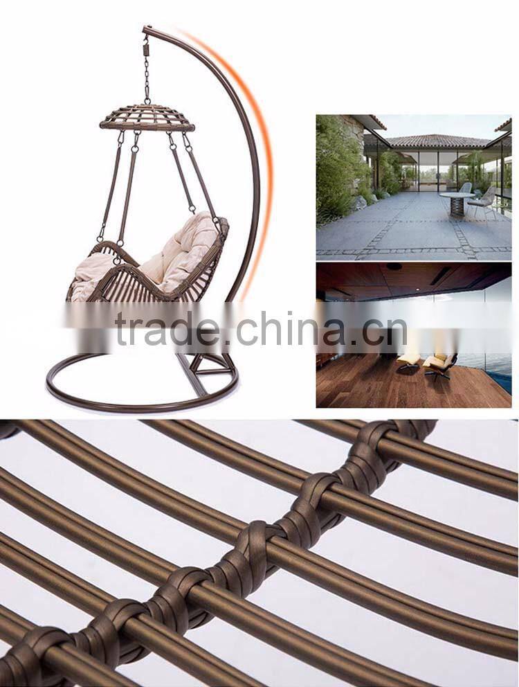 Single Seat Balcony Rattan Springs for Swing Chair Singapore Swing Egg Chair