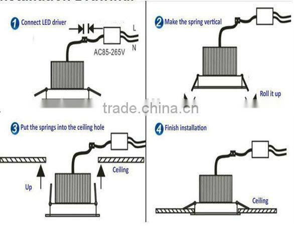 recessed cob led grille lights