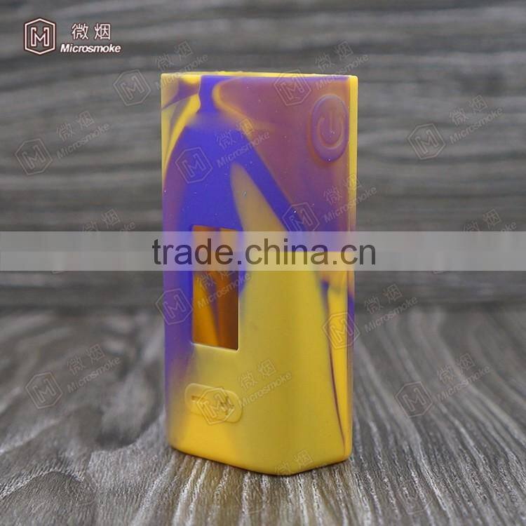 Cuboid Mini tc box mod silicone case Colorful microsmoke brand 100% silicone case/skin wholesale free shipping