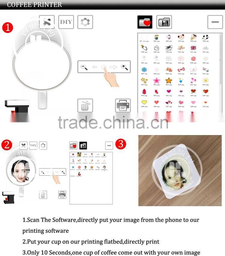 cookie diy printer for sale, Digital flatbed coffee priner, flatbed printing machine for coffee