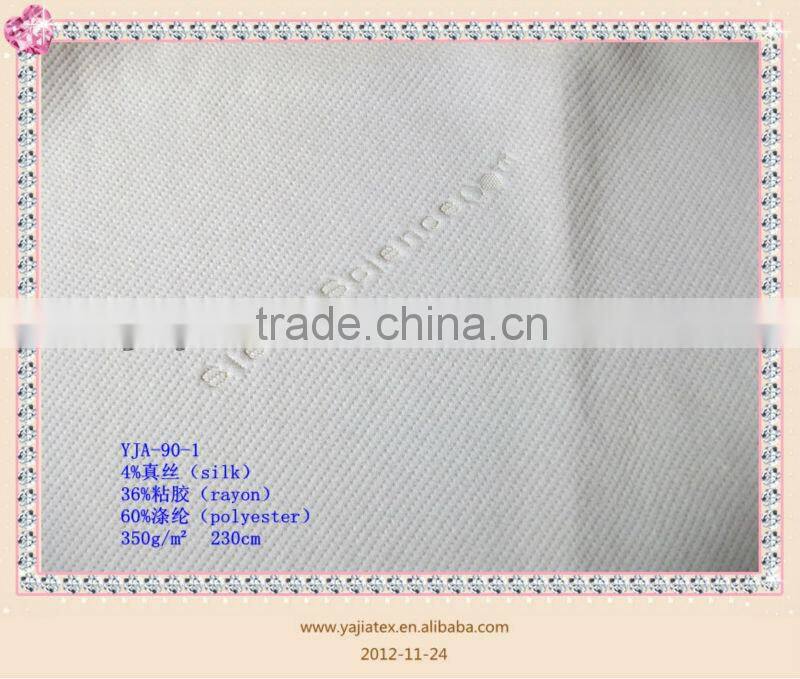 viscose and polyester knitting dyed fabric for mattress