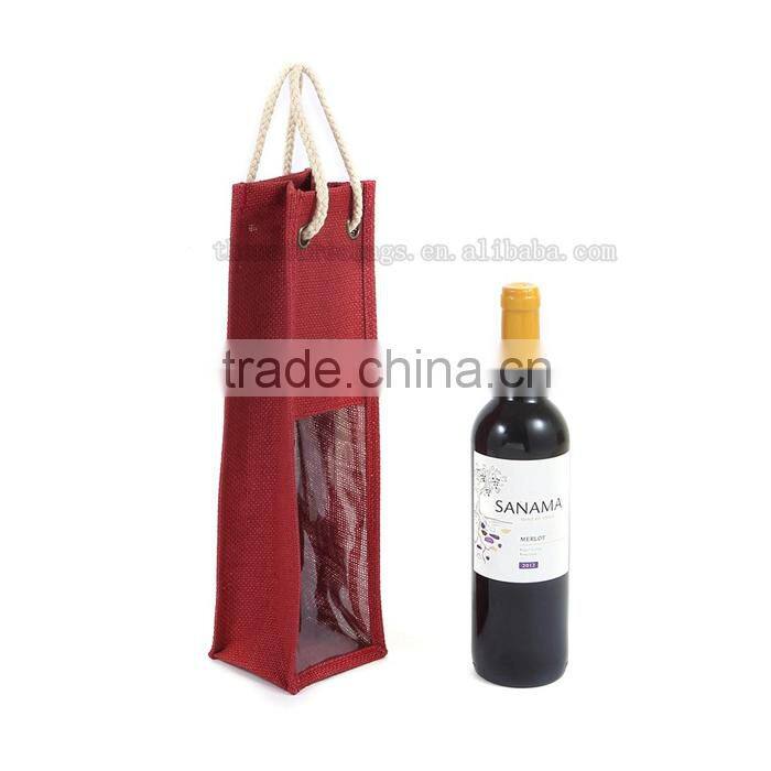 Super Quality Customize Embellished Packing Drawstring Wine Bag