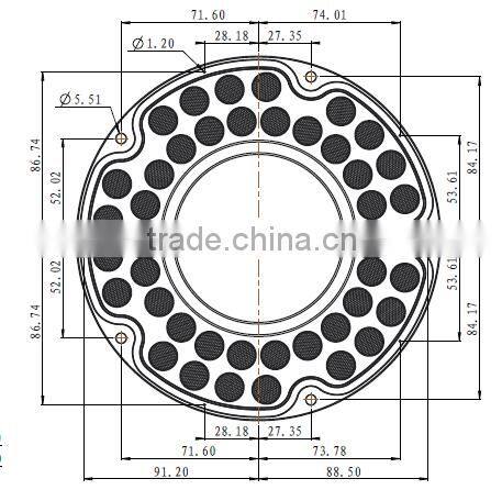 Newest XH-B 60degree 42 IN 1 High Bay Light Lens DK19060-42H1