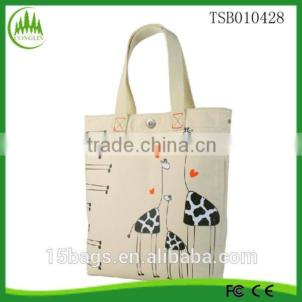 New product for 2014 fashion latest cute women canvas packaging bags