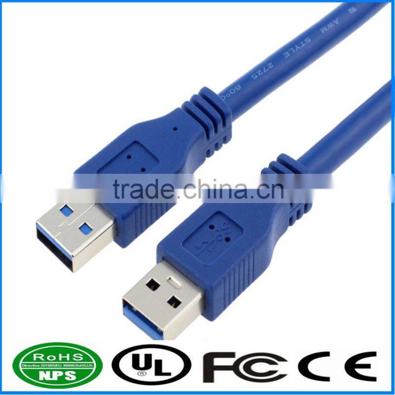 USB3.0 Cable AM to AM Computer Datacable Portable Hard Drive Cable Superspeed Datawire