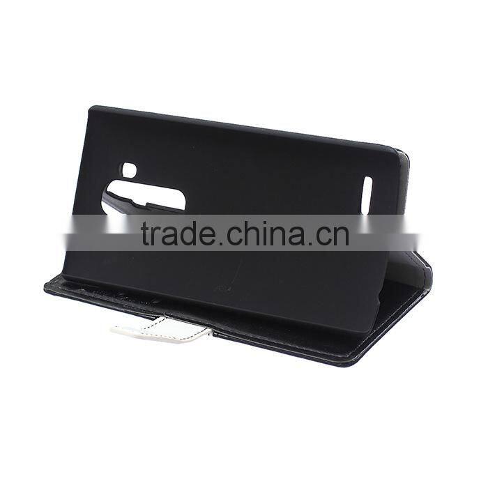 PU Leather case for LG G4, Mobile Phone Case design for LG G4 case, business style with 2 Credit holder for LG G4 case