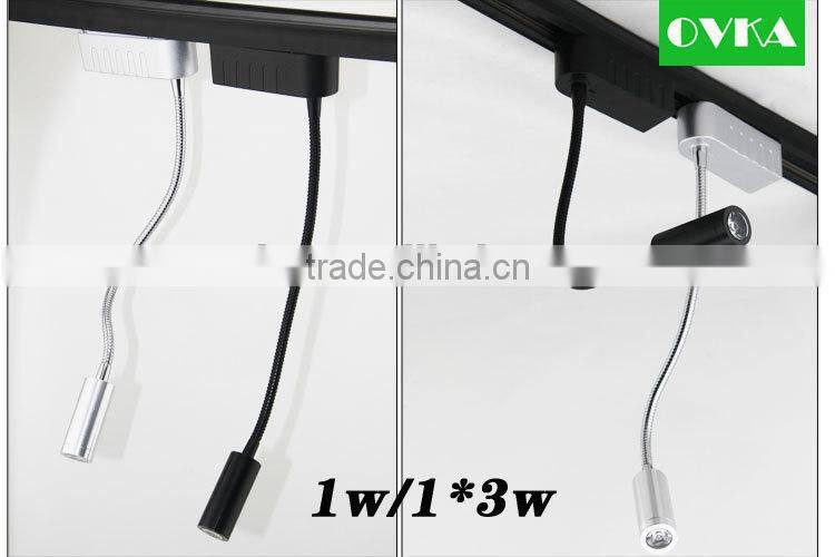 New Design! Gooseneck Track Light LED Spot Light 1w to 12w Rotatable high power for Gallery Store