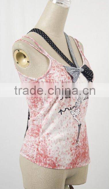 Lolita pattern printing tank top T-243 from punkrave