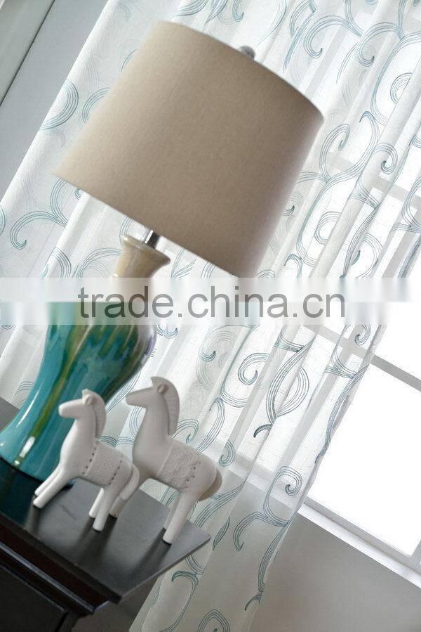 Excellent quality hot selling embroidery sheer fabric