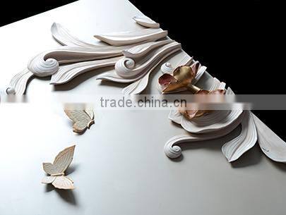 2015 Brilliant Modern Preservation hand-painted abstract flowers