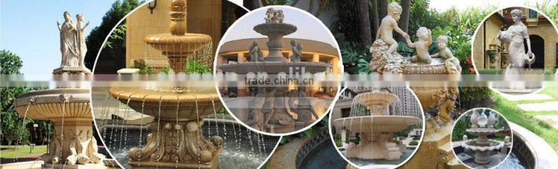 Stone Caved Marble Outdoor Fireplace