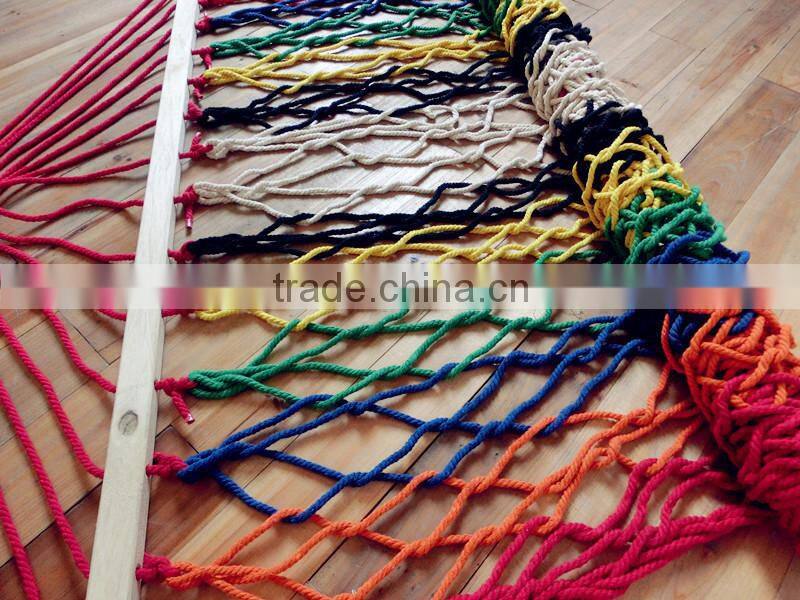 Outdoor leisure garden hammock with wooden stand