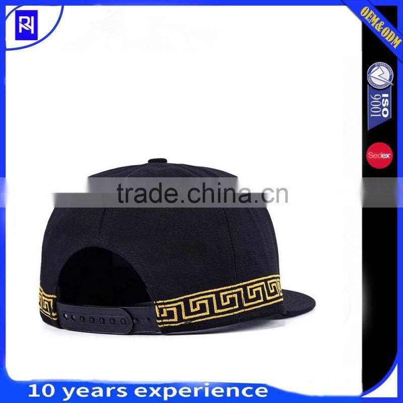 New fashion 5 Panels 100% Cotton embroidered Costom Snapback cap 5 panel baseball hats