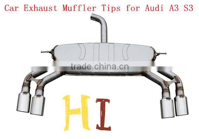 Aftermarket Car Exhaust Muffler Tips for Audi 2013 A3 S3 which in hot sale