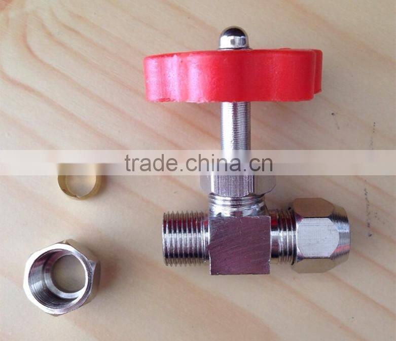 ferrule micro needle valve