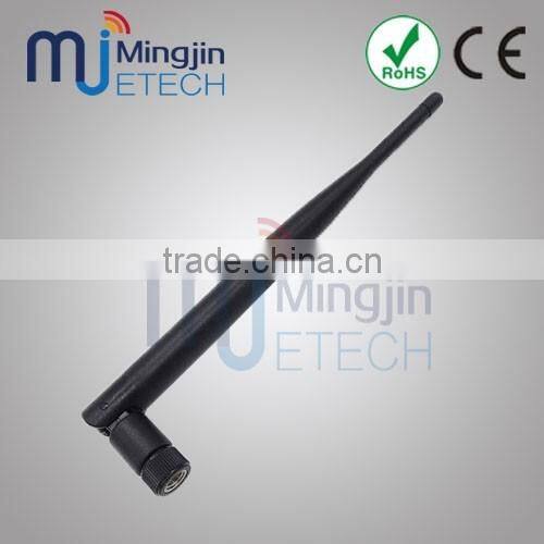 Factory price whip antenna 2.4/5.8GHz Rubber duck antenna with SMA connector