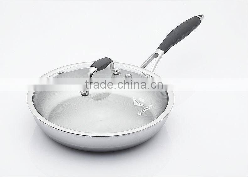 Charms Induction bottom Stainless Steel No oil green pan