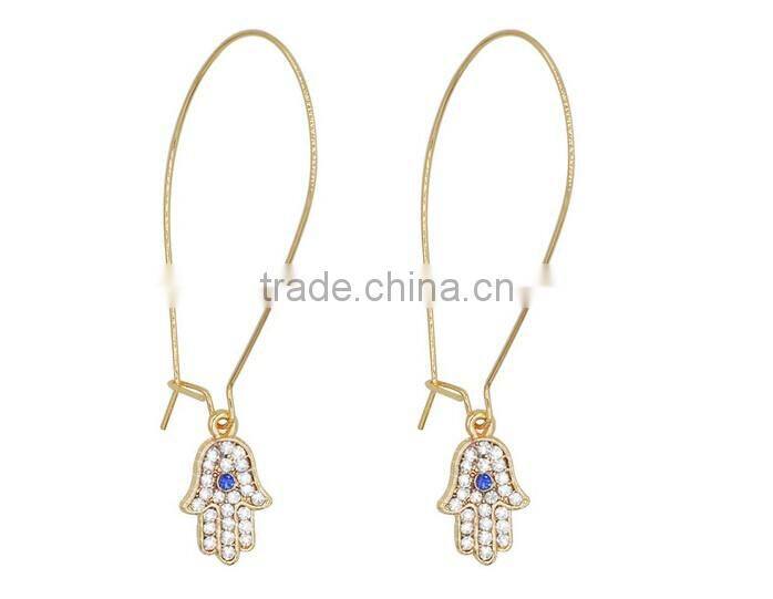 >> 2016 New turkish hamsa fatima hand earrings/