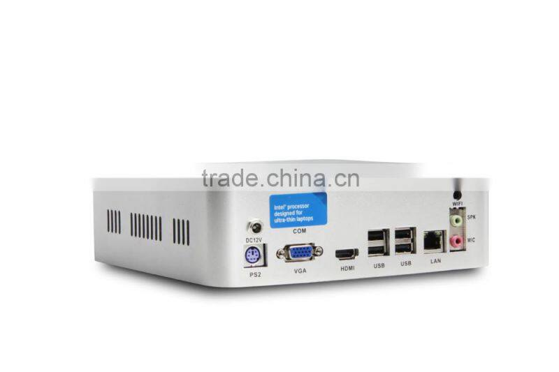 high performance x86 mini computer x-25x G1610 dual core thin client 2g ram 16g ssd powerful market advertising machine